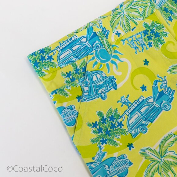 Lilly Pulitzer Cruisin Cargo Pants 6 Vintage Y2K Capri Tropical Beach Rare Print - Picture 11 of 13
